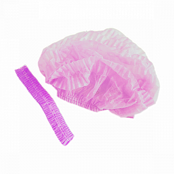 Шапочка "Шарлотта" розовая (100 шт.)