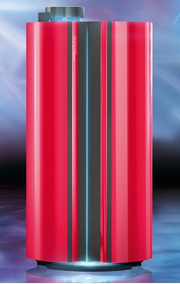 Вертикальный солярий Ergoline Essence 440 Scarlet Red (44 лампы по 200W)